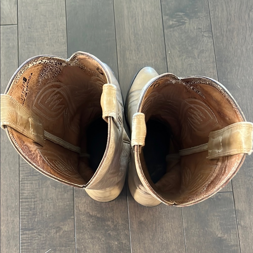 Beige Cowboy Boots - Picture 8 of 14